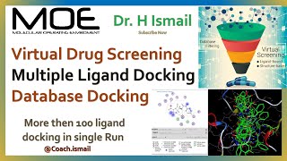 Virtual Drug Screening amp Multiple Ligand Docking with MOE  PCA Analysis  Comprehensive Guide [upl. by Lamaj]