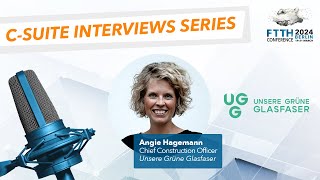 Interview with Angie Hagemann  Chief Construction at Unsere Grüne Glasfaser  FTTH Conference 2024 [upl. by Tiffany]