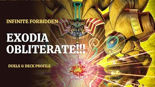 The EXODIA Deck INFO Duels amp Deck Profile Infinite Forbidden [upl. by Lednahs]