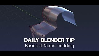 Daily Blender Secrets  Basics of Nurbs modeling [upl. by Suoiradal]