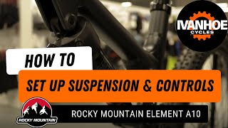 TUTORIAL How to set up Suspension Controls and Ride4 for Rocky Mountain Element A10 Mountain Bike [upl. by Remat]