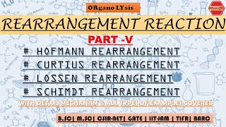 HOFMANN CURTIUS LOSSEN SCHIMDT REARRANGEMENT  For all Entrance Examination With Various Example [upl. by Prospero597]