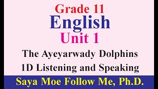 Grade 11 English Unit 1 Listening And Speaking [upl. by Corin]