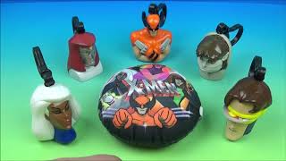 2001 XMEN EVOLUTION SET OF 6 TACO BELL MOVIE COLLECTIBLES VIDEO REVIEW [upl. by Riatsala]