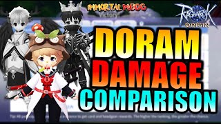 DORAM WARLOCK AND MECHANIC DMG COMPARISON  RAGNAROK ORIGIN [upl. by Jann]