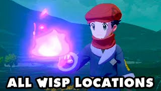 Pokemon Legends Arceus  All Wisp Locations Gameplay [upl. by Kcir]