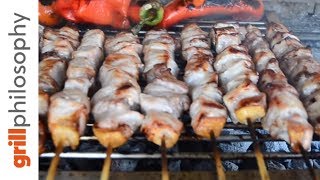 Greek souvlaki  Traditional way EN subs  Grill philosophy [upl. by Arikal]