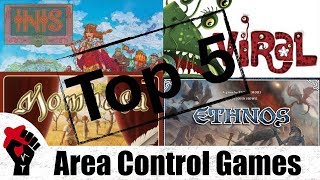 Top 5 Area Control Games [upl. by Lissy910]