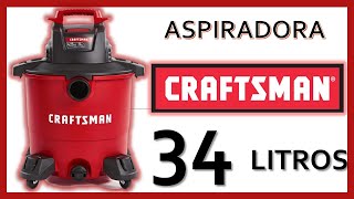 Aspiradora de uso RUDO CRAFTSMAN 9 Galones  Review [upl. by Narmis323]