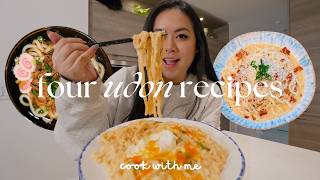 easy and delicious udon recipes 4 ways 🥢  tiffycooks [upl. by Elodea595]