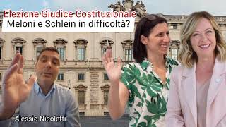 Elezioni Giudice Costituzionale Meloni e Schlein in difficoltà [upl. by Aihtiekal981]