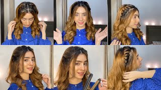 2 Easy Hairstyles for Girls  Open Hairstyles  Hairstyle For Eid [upl. by Ellesij]