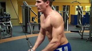 How To Tricep Pushdown Life Fitness Cable [upl. by Fidelas]