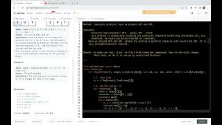 Leetcode 733 Flood Fill  connected components BFS and DFS demonstration [upl. by Morez658]