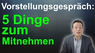 Vorstellungsgespräch 5 Dinge IMMER mitbringen Welche Unterlagen mitnehmen  M Wehrle [upl. by Christian558]