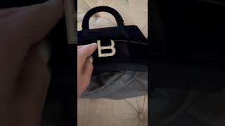 Balenciaga velvet hourglass bag velvetbags fallbags balenciaga unboxing fallfashion [upl. by Farlay]