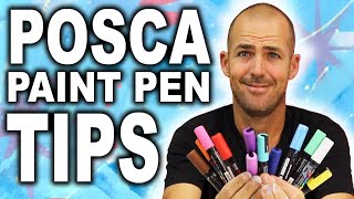 Top 10 Tips and Tricks for using POSCA Paint Pens and Paint Markers [upl. by Hahnke]