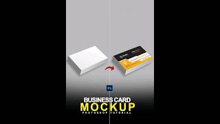 How to Mockup Business Card in Photoshop  Photoshop Shorts Tutorial [upl. by Derwin899]