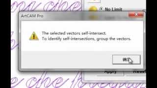 How to solve text vectors self intersect in ArtCAM artcam tutorial [upl. by Acyre]