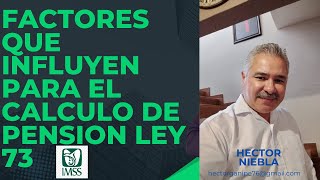 FACTORES QUE INFLUYEN PARA EL CALCULO DE TU PENSION LEY 73 [upl. by Ripley190]