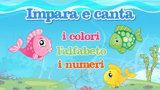 Impara i colori con gli amici pesciolini MelaEducational [upl. by Stanwin428]