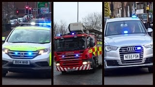 Fire Engines Police Cars and Ambulances responding  Compilation 19 [upl. by Ylac516]