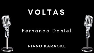 Voltas  Fernando Daniel Letra  Karaoke Acústico  Piano Instrumental  Cifra [upl. by Erland]