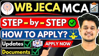 💥WB JECA 2024 How to Apply🤔WB JECA MCA Application Process For 2024🤩mca wbjeca2024 applynow [upl. by Male435]