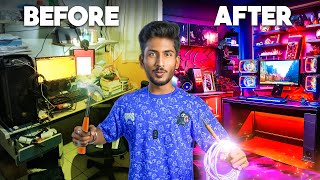 I Turned My Messy Room into an EPIC YouTubeGaming Setup [upl. by Nauqet]