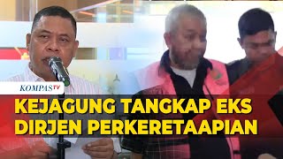 FULL Kejagung Tangkap Eks Dirjen Perkeretaapian Terkait Kasus Korupsi Jalur Kereta Medan [upl. by Lacee]