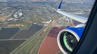 United Airlines A321neo breathtaking approach amp landing SFO [upl. by Tareyn993]