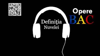 Definitia Nuvelei  OPERE BAC [upl. by Eadwina339]