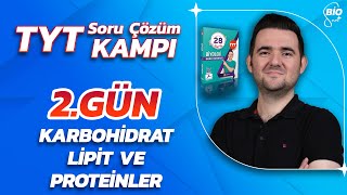 Karbohidrat Lipit Protein Soru CÌ§oÌˆzuÌˆmuÌˆ  21 GuÌˆnde TYT Biyoloji KampÄ±2 [upl. by Auoz472]