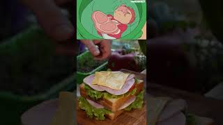 Ponyos Sandwich 🥪 animefood food studioghibli [upl. by Diamond543]