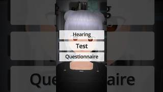 Hearing Test Questions hearing test quiz satisfying asmr shorts [upl. by Natloz]