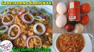 How to cook Sarciadong Sardinas  Sardines Recipe  Egg Recipe  Quarantine recipe [upl. by Gunther17]