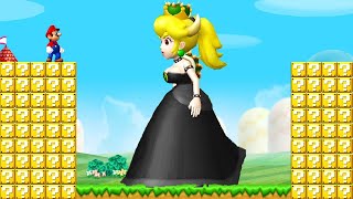 Can Mario Jump over 999 Item Blocks and Beat Ultimate Bowsette in New Super Mario Bros Wii [upl. by Jozef]