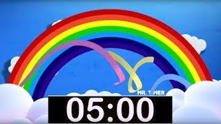 Rainbow Timer 5 Minutes Countdown Timer with Music for Kids [upl. by Cerveny272]