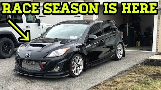 Fully Built Mazdaspeed 3 First Start Up amp Drive For The Season  GETTING READY FOR 2019 RACE SEASON [upl. by Rayle632]