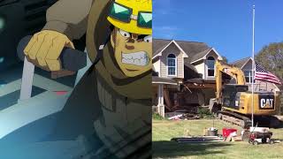 Getter Robo Arc but Takuma is a construction worker [upl. by Morganica]