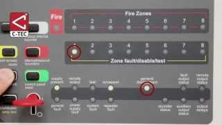 How to disableenable zones and other functions on a CFP fire alarm panel [upl. by Atled]