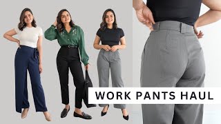 MUST HAVE OFFICE PANTS HAUL  Summer 2024 [upl. by Gretna]