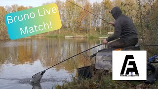 Live open match with Bruno Norman at commercial carp fishery Rookery Waters [upl. by Tyrone]