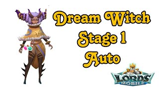 Lords Mobile Limited Challenge Dream Witch Stage 1 Auto [upl. by Atarman]