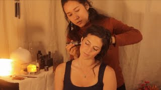 ASMR Scalp Check and Scalp Neck and Shoulder Massage with Julia 💕 Real Person [upl. by Ayatan]