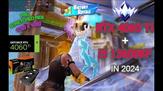 RTX 4060 Ti Fortnite  i5 13600KF  RTX 4060 Ti  STRETCHED RES  Performance Mode  Solo Ranked [upl. by Rihat31]