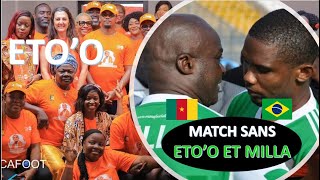 Match Cameroun vs Brasil SANS les légendes ETOO et ROGER MILLA [upl. by Vally851]