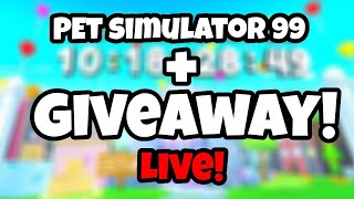 🔴UPDATE  HUGE PET GIVEAWAY PS99 LIVE  🔴LIVE GEMS amp EXCLUSIVES   PET SIMULATOR 99 [upl. by Esorylime85]