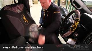 Lowback Seat Cover Installation Video Auto [upl. by Goldfinch]