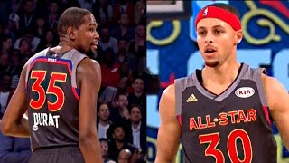 Warriors 2017 AllStar Game Statlights  K Durant S Curry D Green amp K Thompson [upl. by Ahseela]